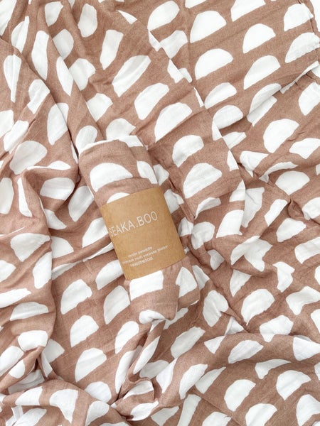 Half Moon Muslin Swaddle - Little Reef and Friends