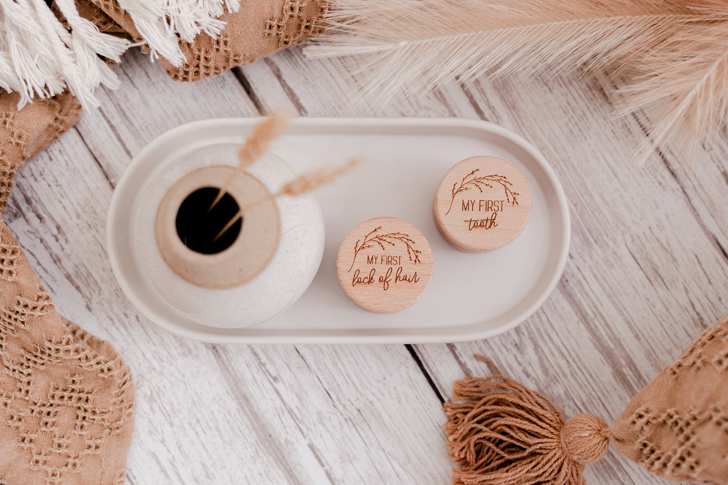 My First Tooth Wooden Keepsake Box - Whimsical - Little Reef and Friends
