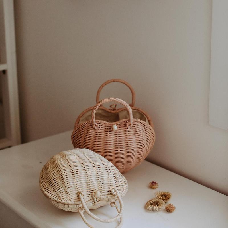 Rattan Luvya Bag - Rose - Little Reef and Friends