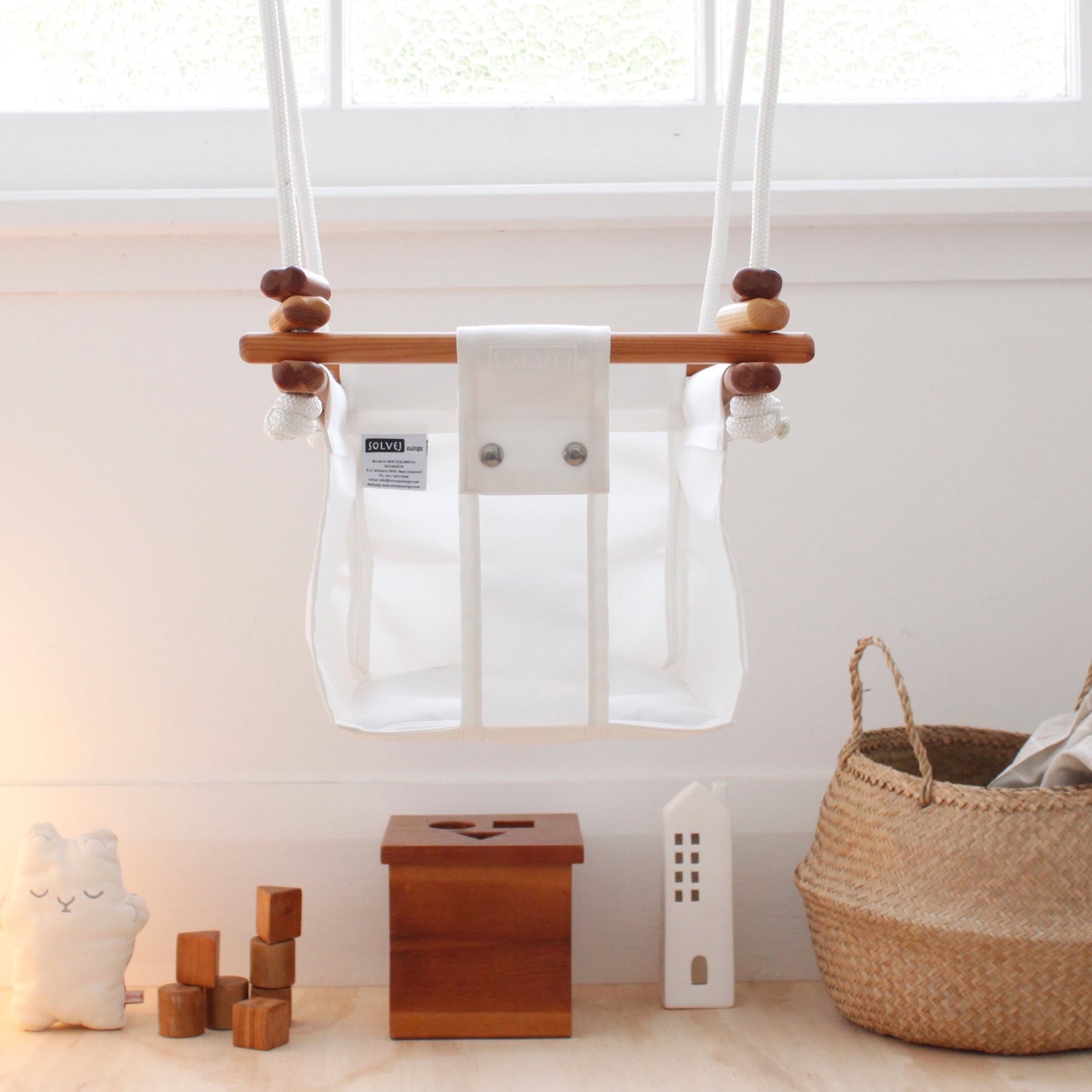 Baby & Toddler Swing - Merino White - Little Reef and Friends