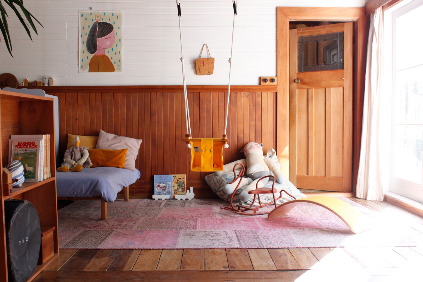Baby & Toddler Swing - Kowhai Yellow - Little Reef and Friends