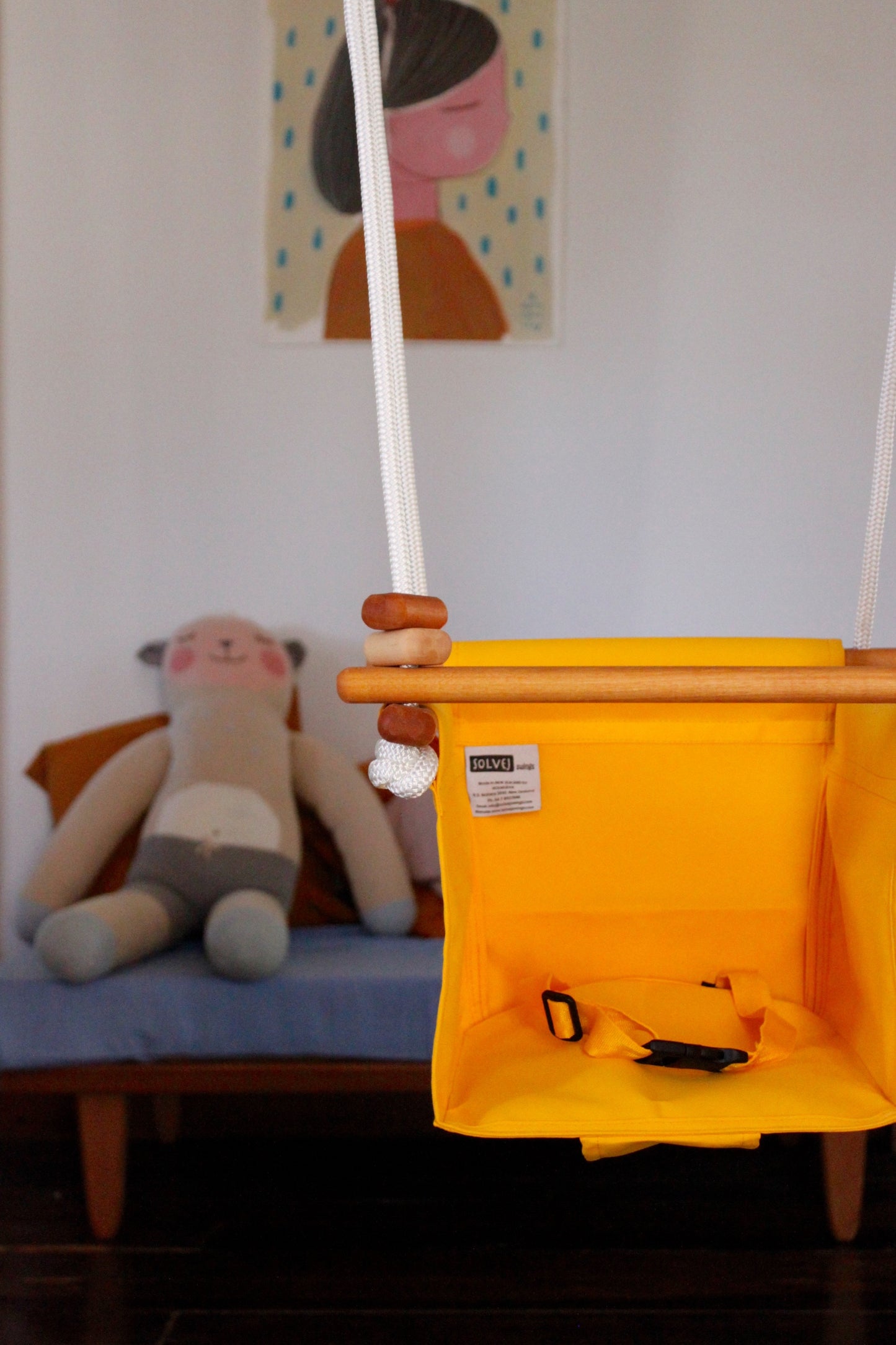 Baby & Toddler Swing - Kowhai Yellow - Little Reef and Friends