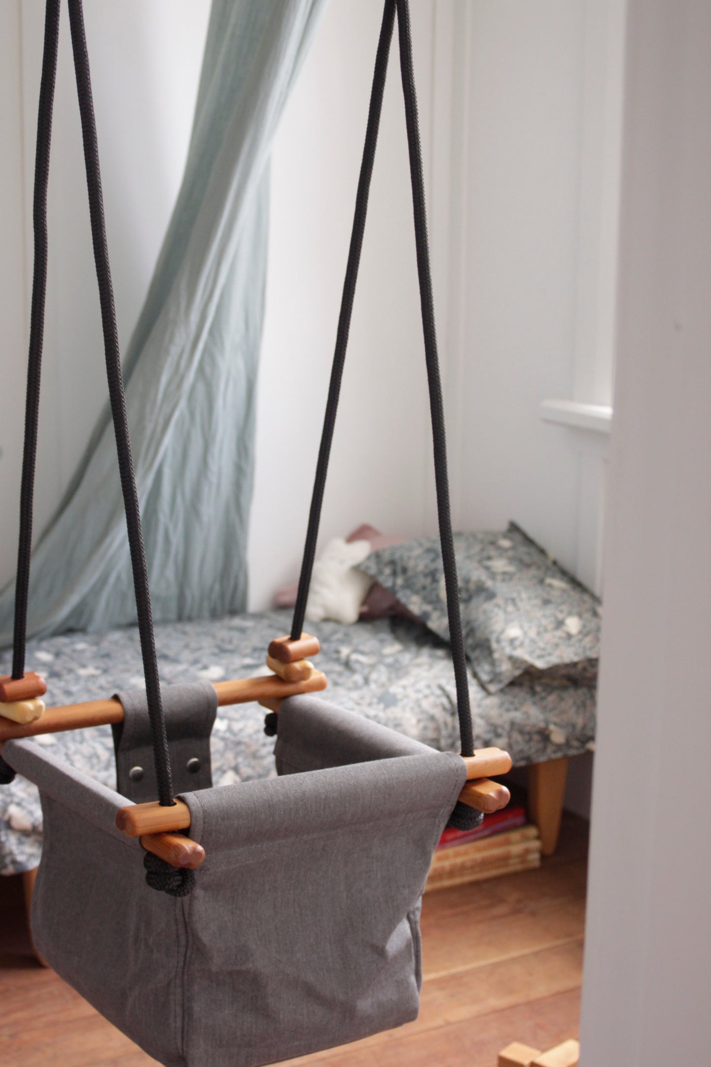 Baby & Toddler Swing - Smokey Grey - Little Reef and Friends