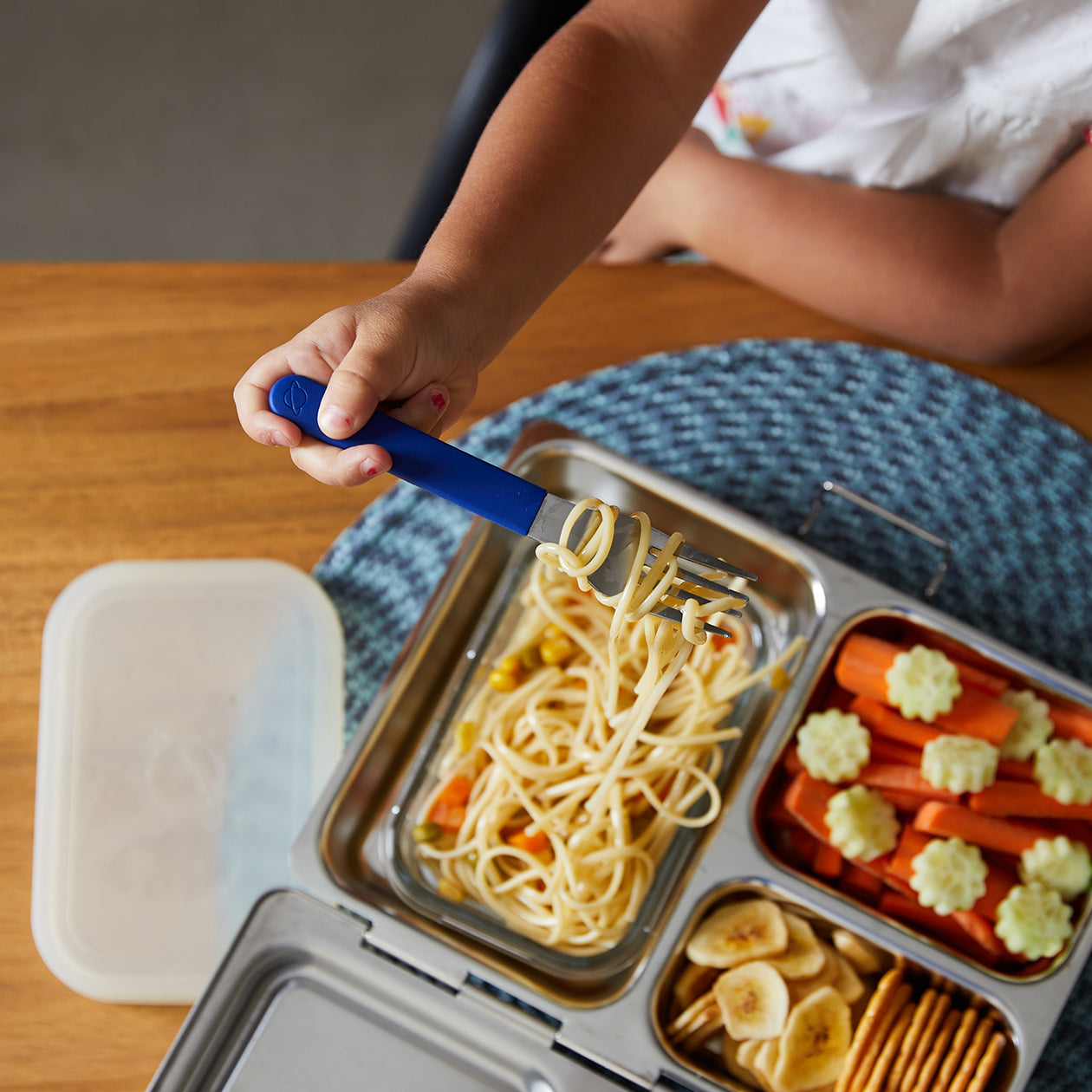 Magnetic Stainless Steel Utensils - Navy - Little Reef and Friends