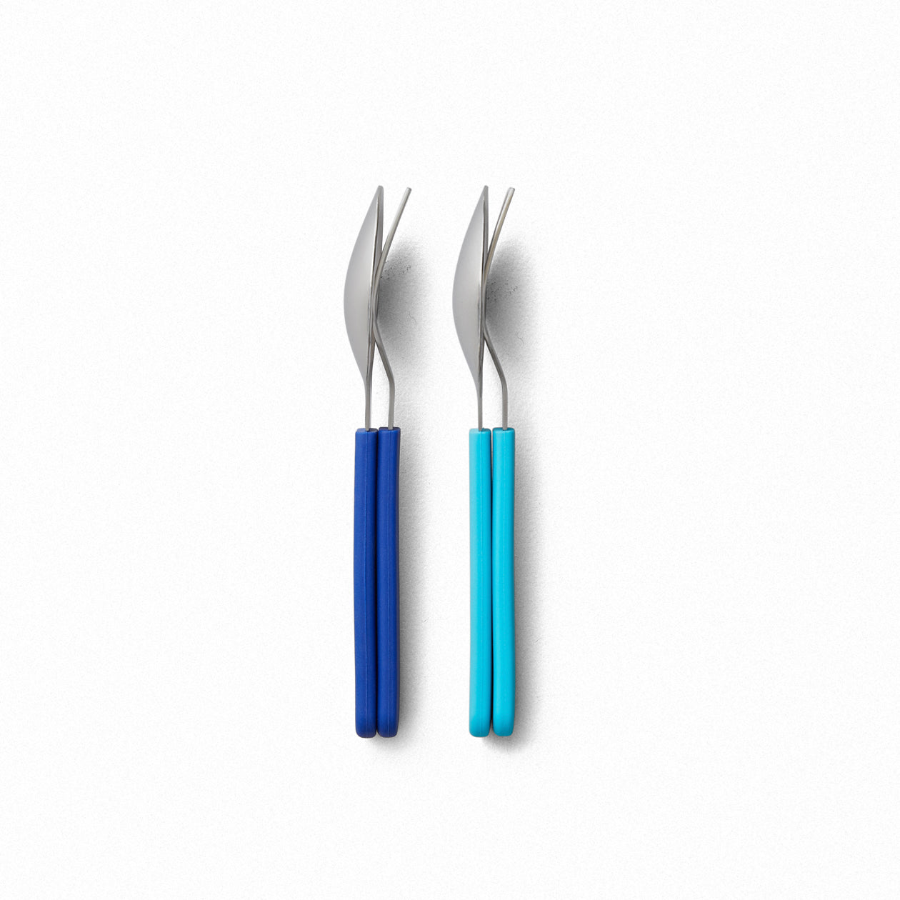 Magnetic Stainless Steel Utensils - Scuba Blue - Little Reef and Friends