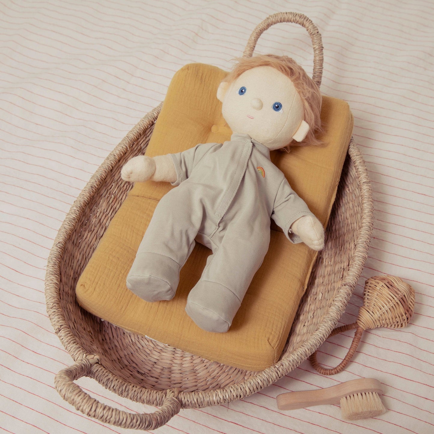 Strolley Organic Cotton Mattress - Mustard - Little Reef and Friends