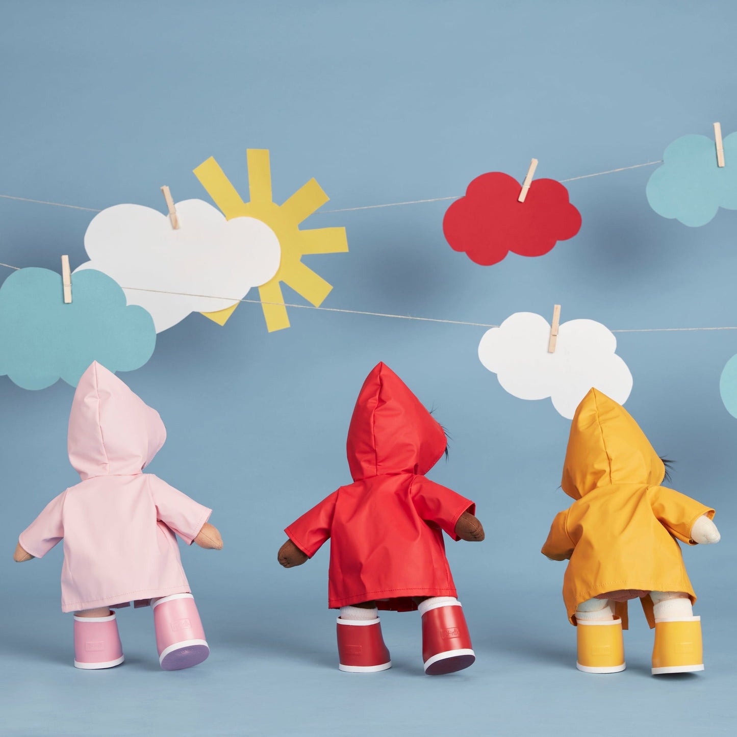 Dinkum Doll Rainy Play Set - Yellow - Little Reef and Friends
