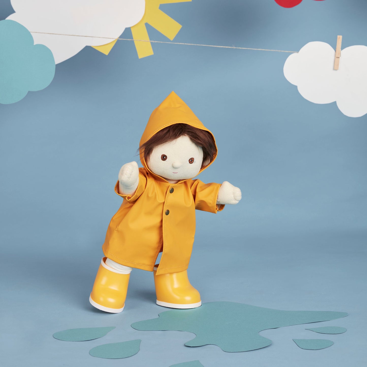 Dinkum Doll Rainy Play Set - Yellow - Little Reef and Friends