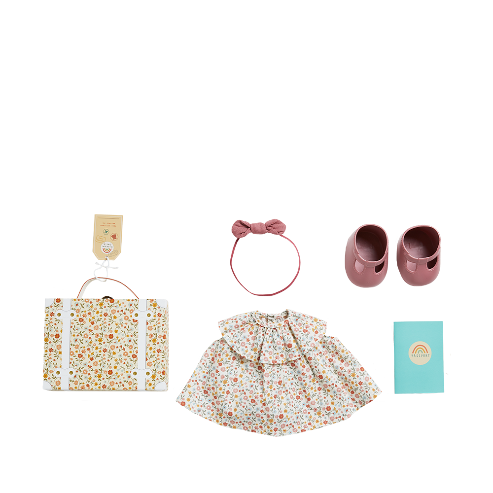 Dinkum Doll Travel Tog - Prairie Floral - Little Reef and Friends