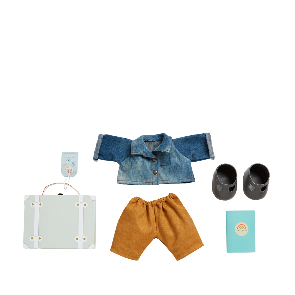 Dinkum Doll Travel Tog - Sage - Little Reef and Friends