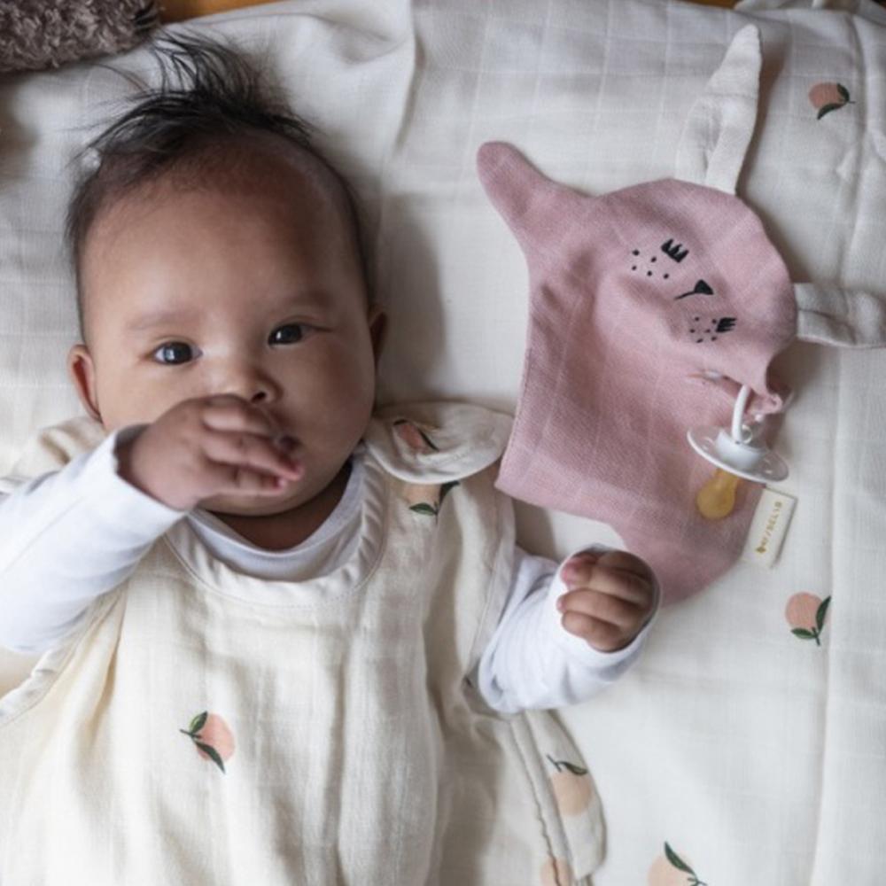 Pacifier Cuddle Bunny - Mauve - Little Reef and Friends