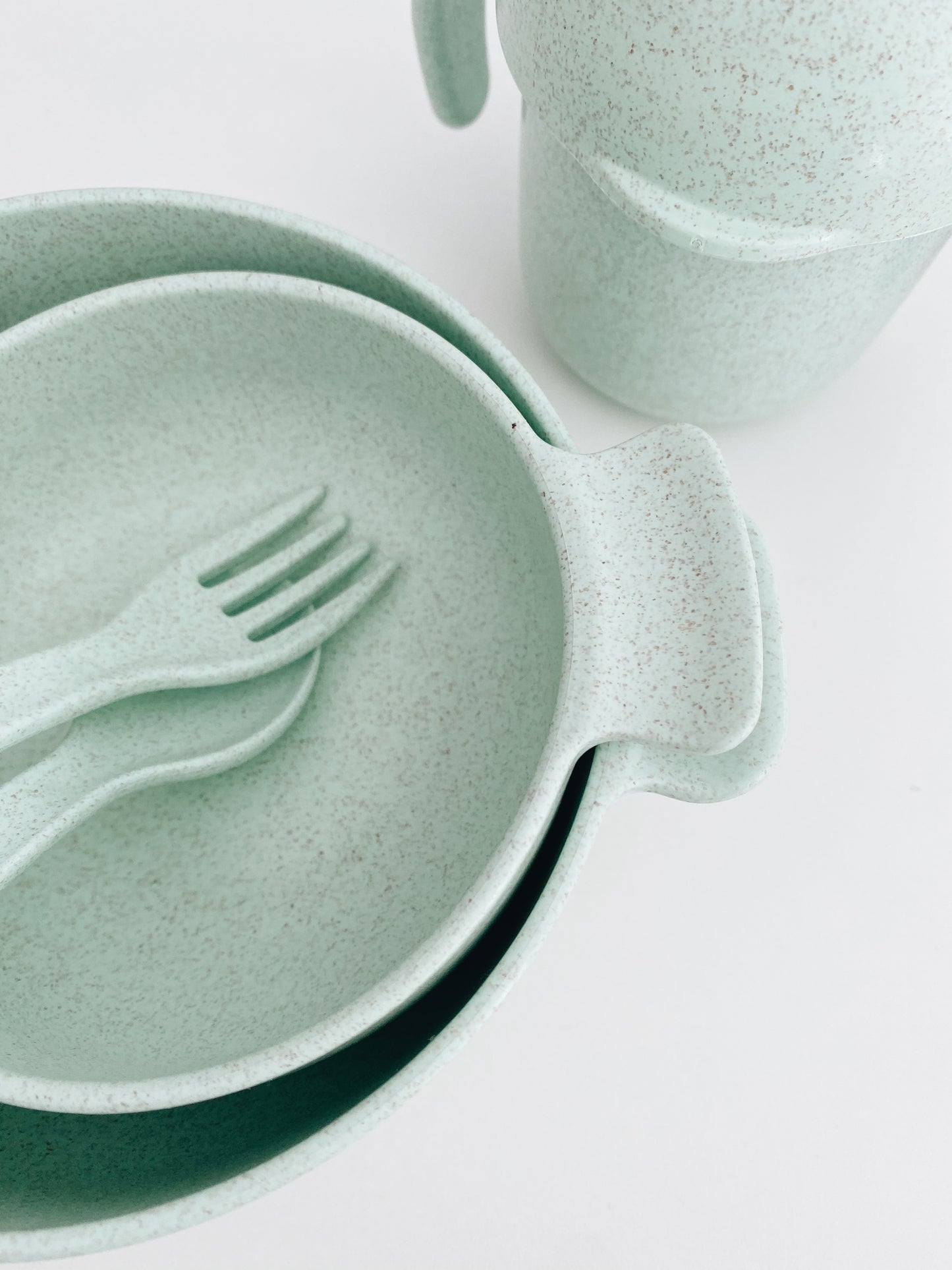 Wheat Straw Dinnerware Set - Seafoam - Little Reef and Friends
