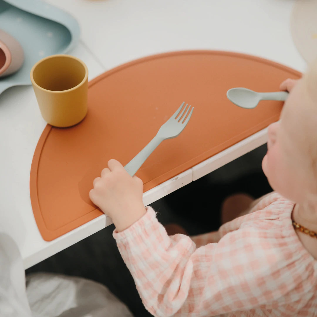Fork & Spoon Set - Powder Blue - Little Reef and Friends