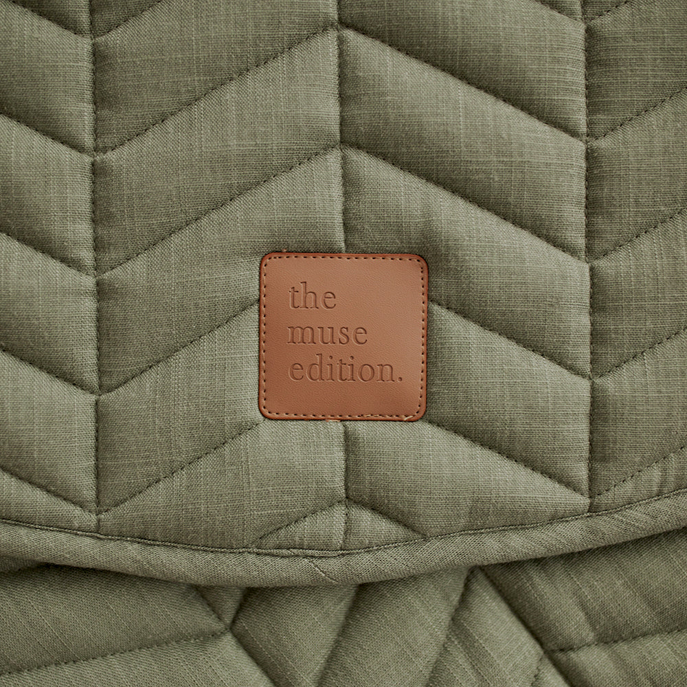 Sage Linen Play Mat - Little Reef and Friends