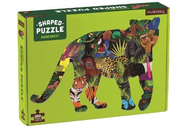 Rainforest Shaped Scene Puzzle 300pc - Little Reef and Friends