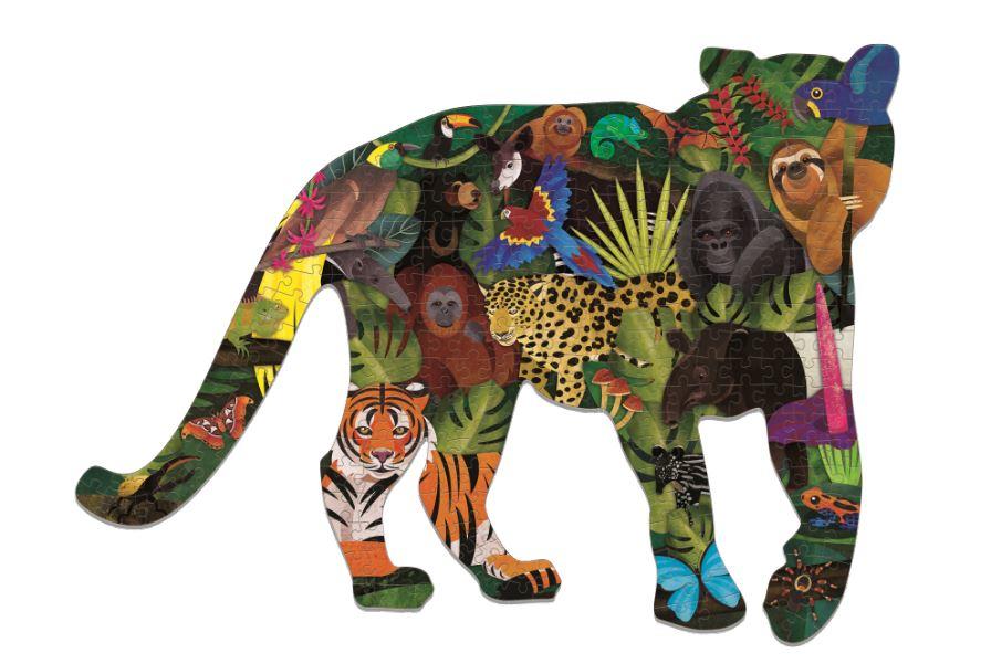 Rainforest Shaped Scene Puzzle 300pc - Little Reef and Friends