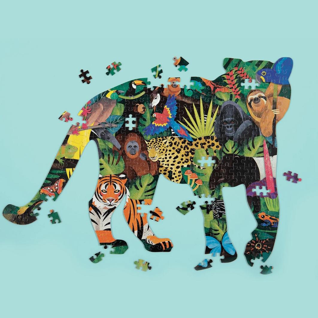 Rainforest Shaped Scene Puzzle 300pc - Little Reef and Friends