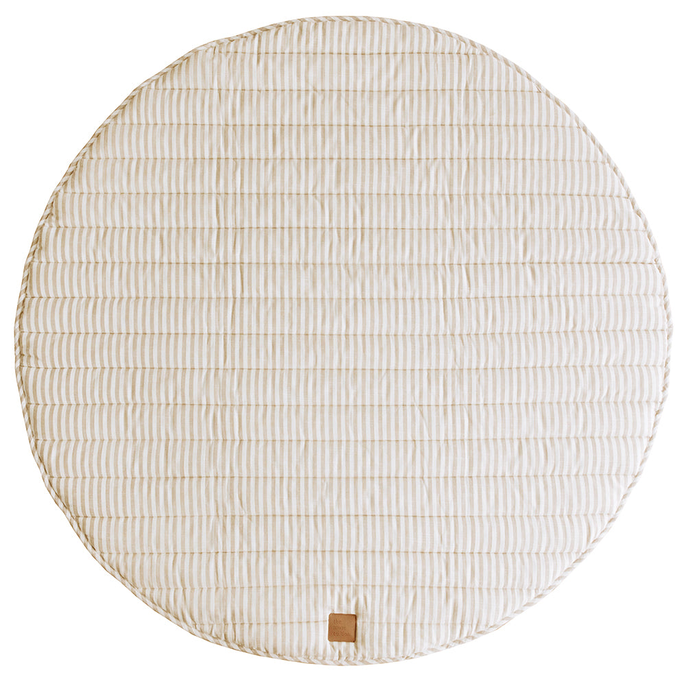 Stripe Linen Play Mat - Little Reef and Friends