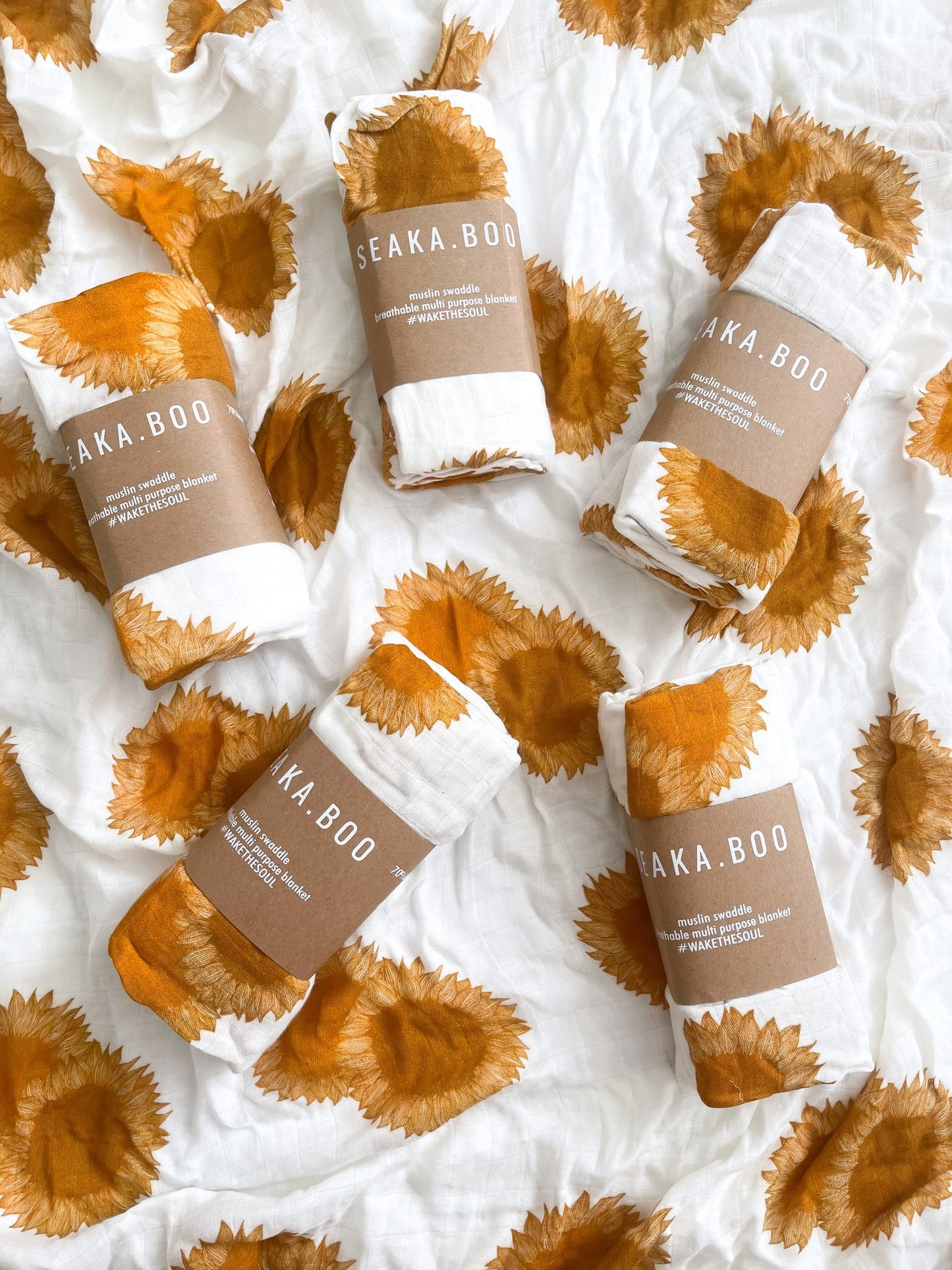 Sadie Sunflower Muslin Swaddle - Little Reef and Friends