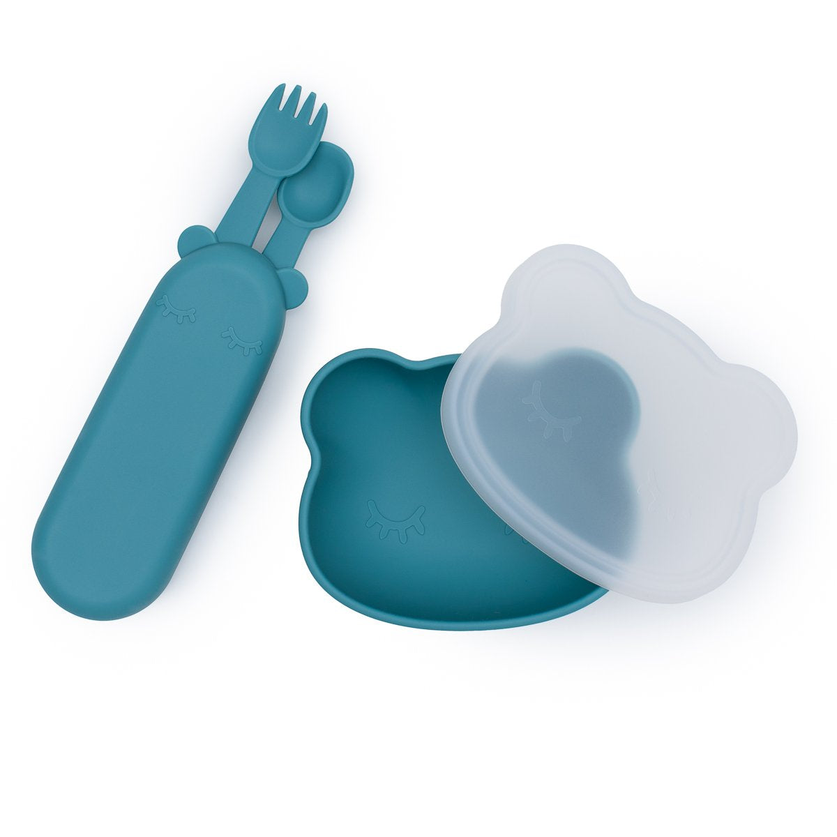 Feedie Fork & Spoon Set with Case - Blue Dusk - Little Reef and Friends