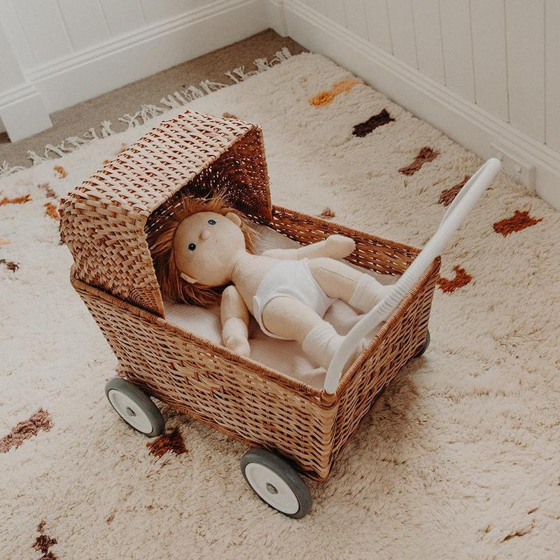 Strolley Organic Cotton Mattress - Oat - Little Reef and Friends