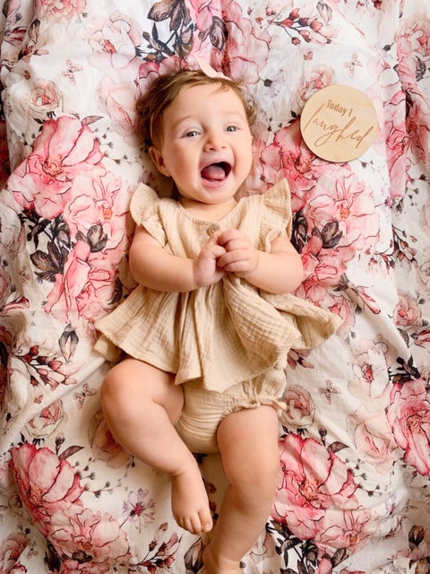 Wooden Baby's Milestone Discs - Little Reef and Friends