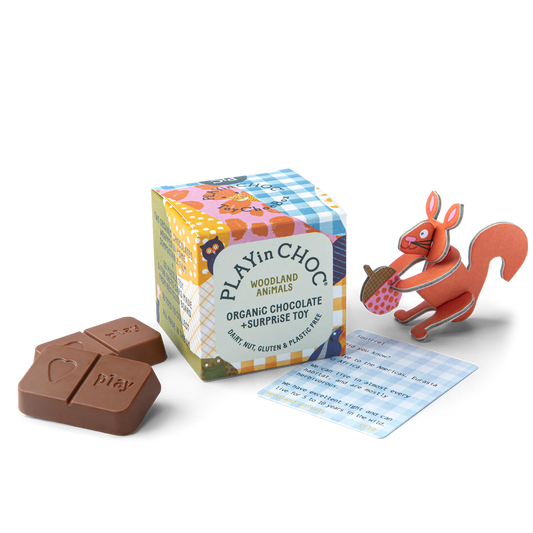 Organic Chocolate + Toy Gift Box - Woodland Animals - Little Reef and Friends