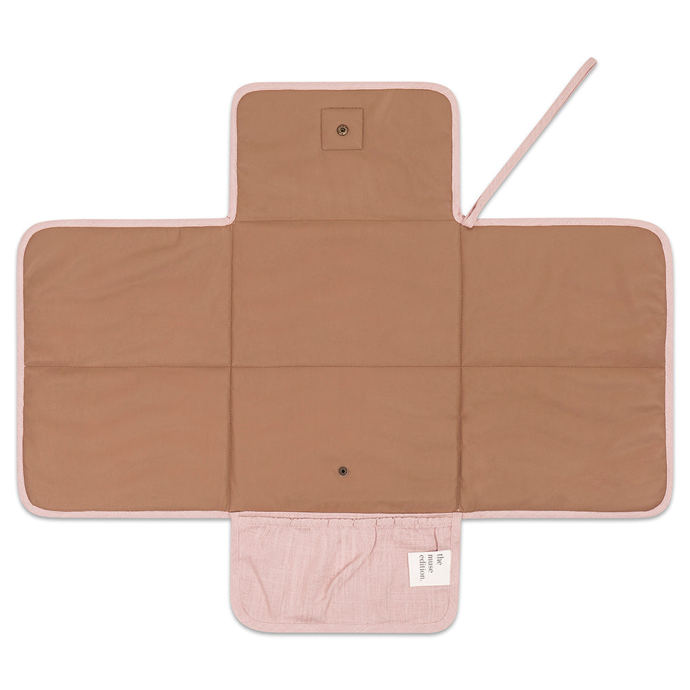 Blush Linen Change Mat - Little Reef and Friends