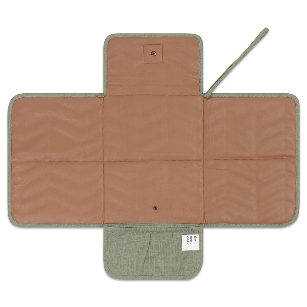 Sage Linen Change Mat - Little Reef and Friends