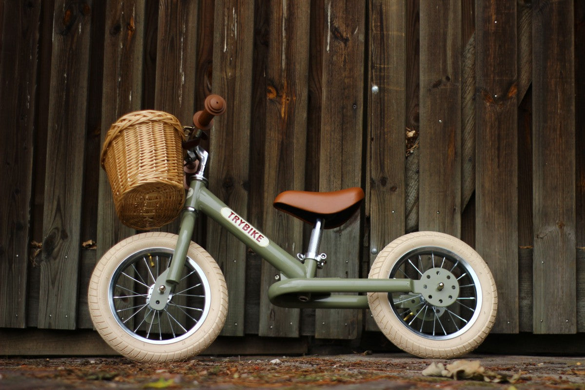 Trybike Steel 2-in-1 - Green Vintage - Little Reef and Friends