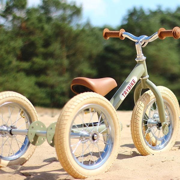 Trybike Steel 2-in-1 - Green Vintage - Little Reef and Friends