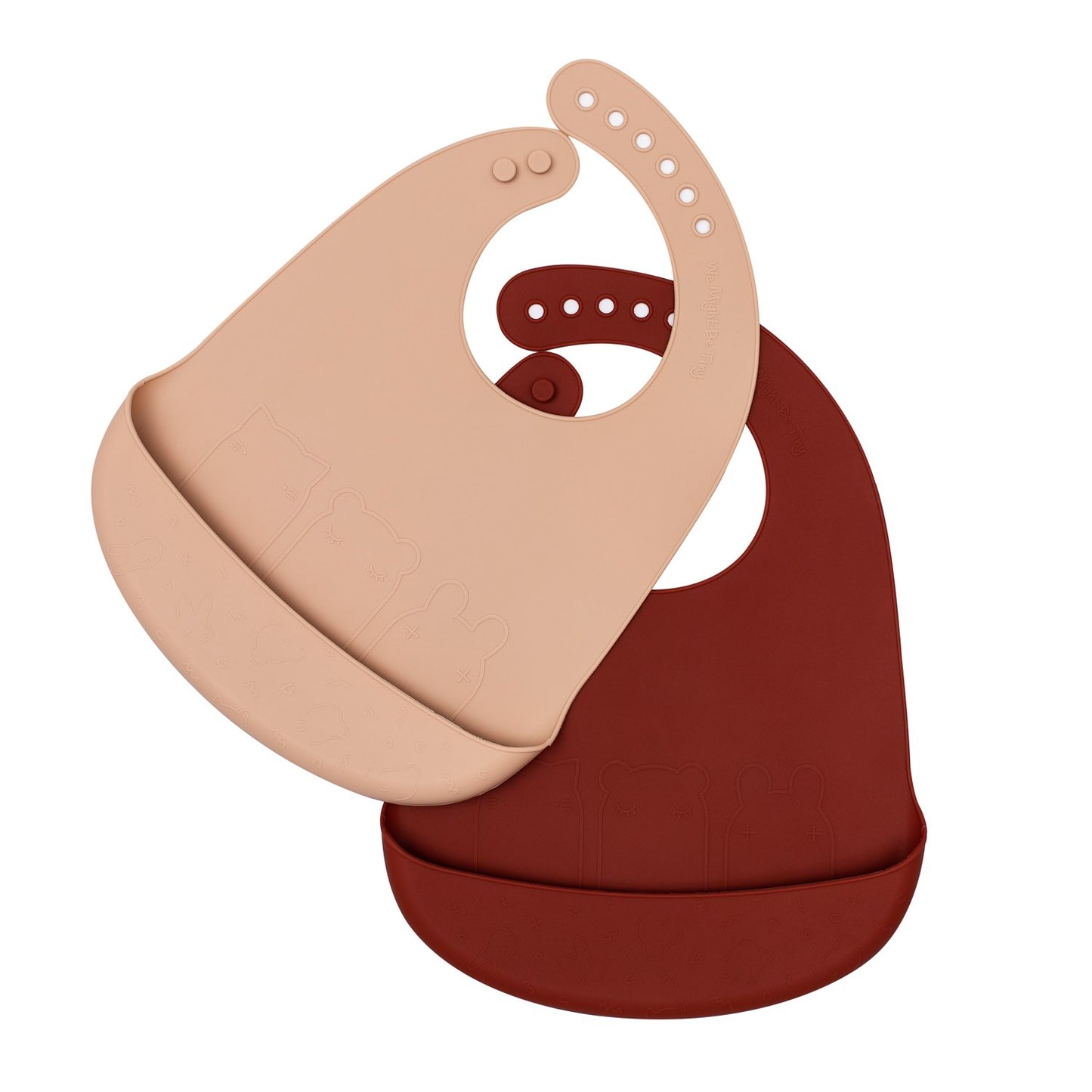Catchie Bibs 2 Pk - Rust/ Beige - Little Reef and Friends