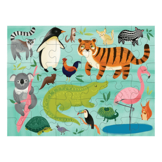 Animals of the World Puzzle to Go 36pc - Little Reef and Friends
