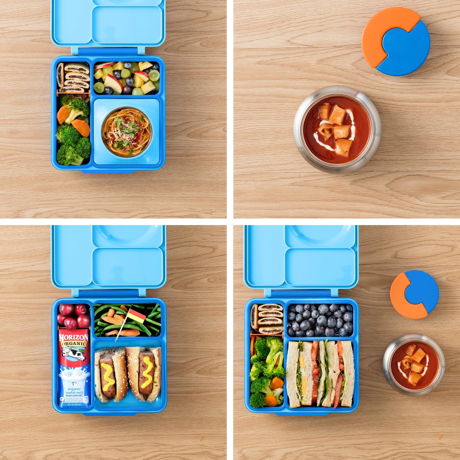 Hot & Cold Bento Lunchbox - Blue Sky - Little Reef and Friends