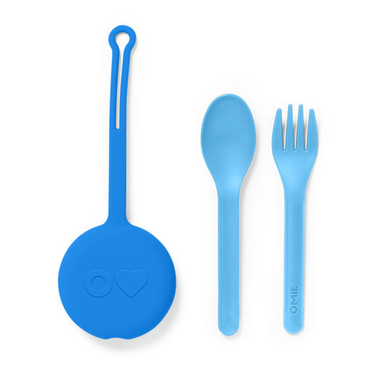 Fork & Spoon Pod Set - Capri Blue - Little Reef and Friends