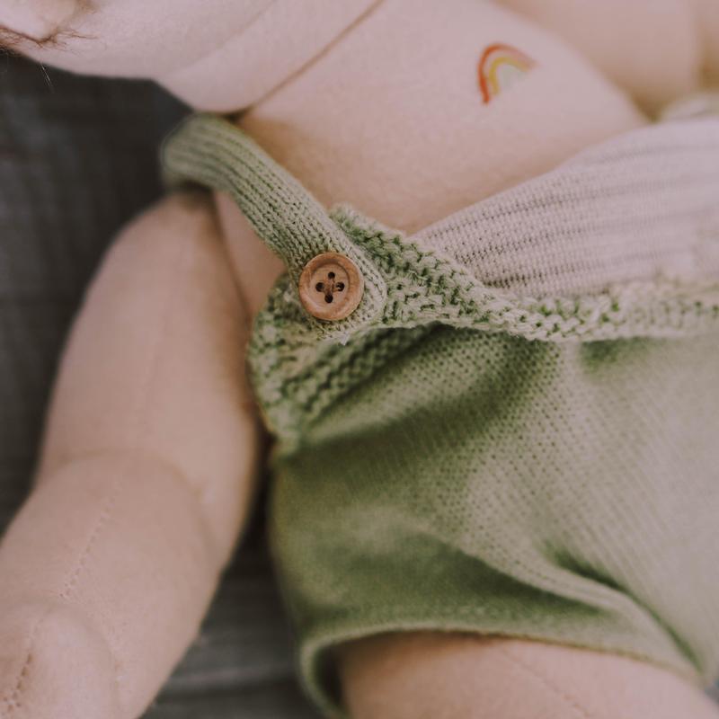 Dinkum Doll Romper Sage Green - Little Reef and Friends