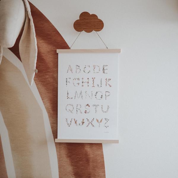 Poster - Floral Alphabet - Little Reef and Friends