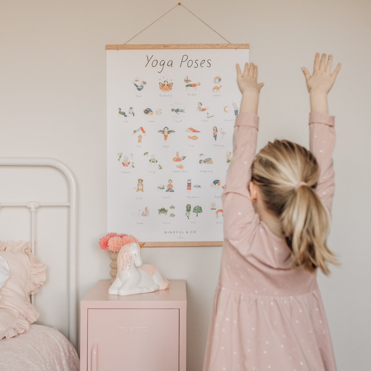 Wall Print - Yoga Poses - Little Reef and Friends