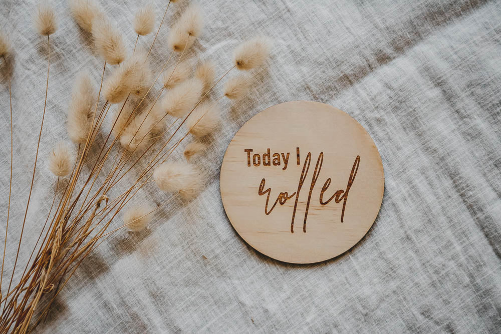 Wooden Baby's Milestone Discs - Little Reef and Friends