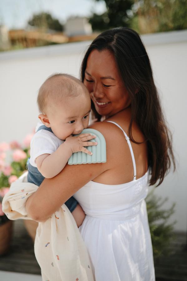 Rainbow Teether - Sand - Little Reef and Friends