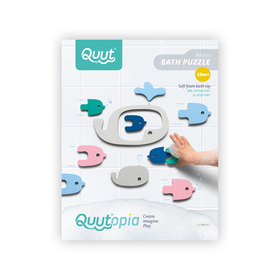Bath Puzzle - Whales - Little Reef and Friends