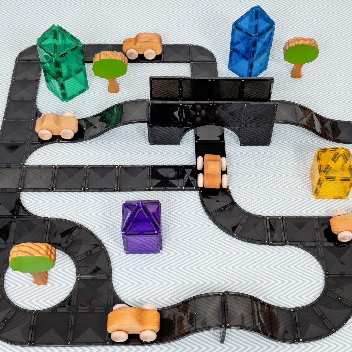 Connetix 48 Piece Creative Roads Pack - Little Reef and Friends