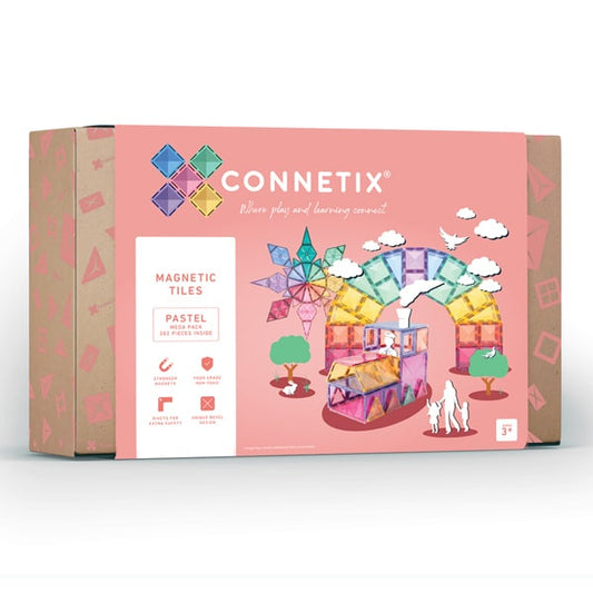 Connetix 202 Piece Mega Pack - Pastel - Little Reef and Friends