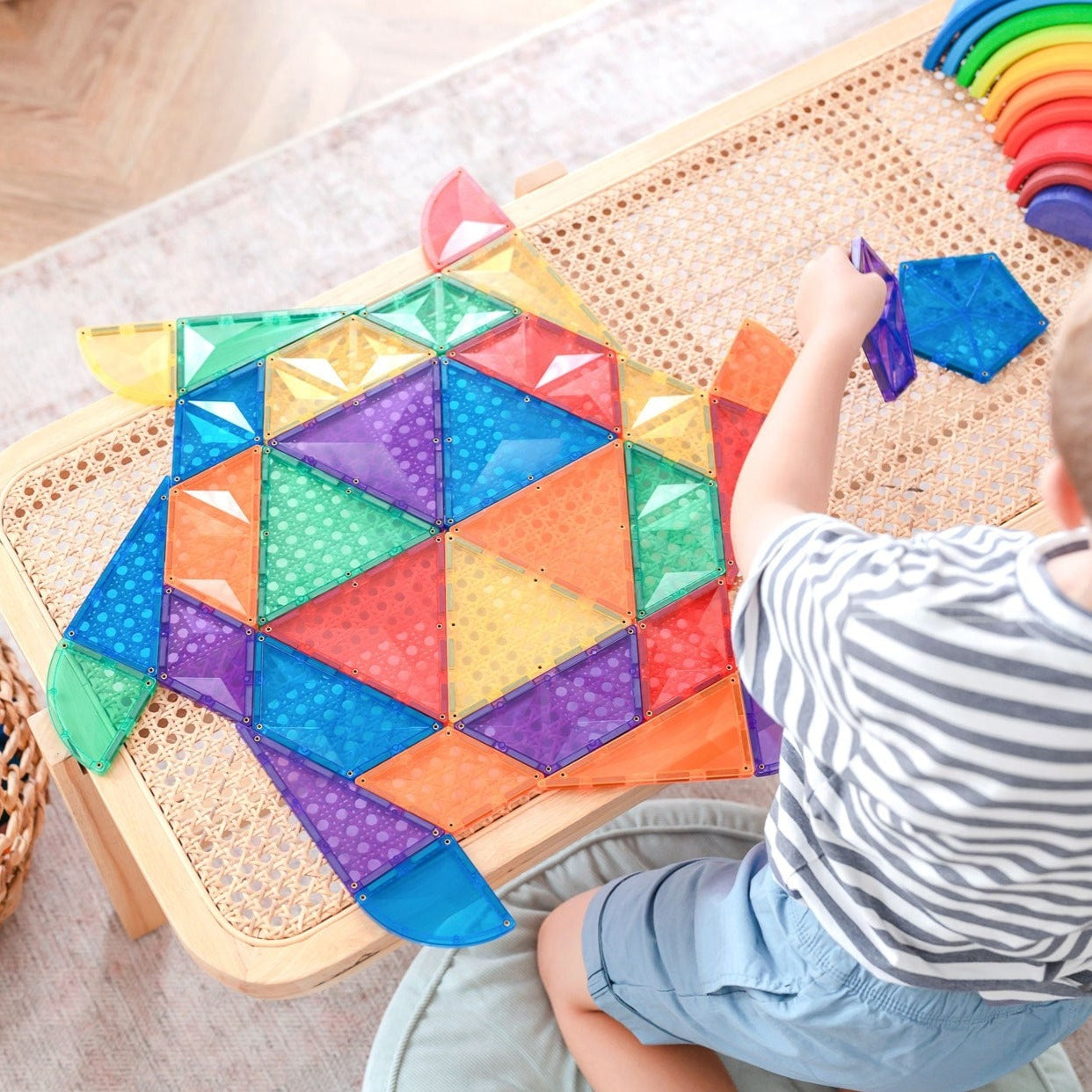 Connetix 36 Piece Shape Expansion Pack - Rainbow - Little Reef and Friends