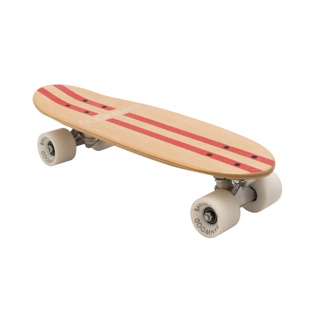 Banwood Skateboard - Red Stripes - Little Reef and Friends