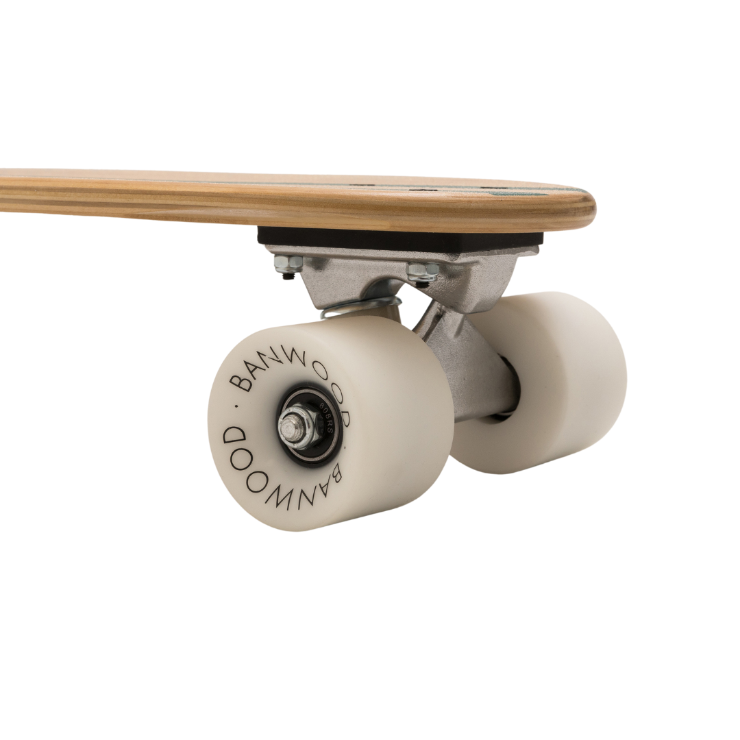 Banwood Skateboard - Green Stripes - Little Reef and Friends