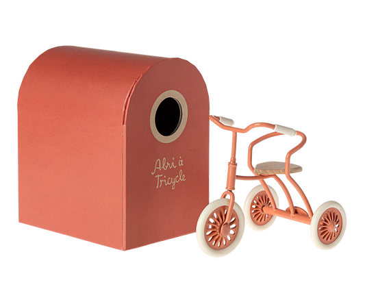 Maileg Abri à Tricycle | Mouse - Coral - Little Reef and Friends