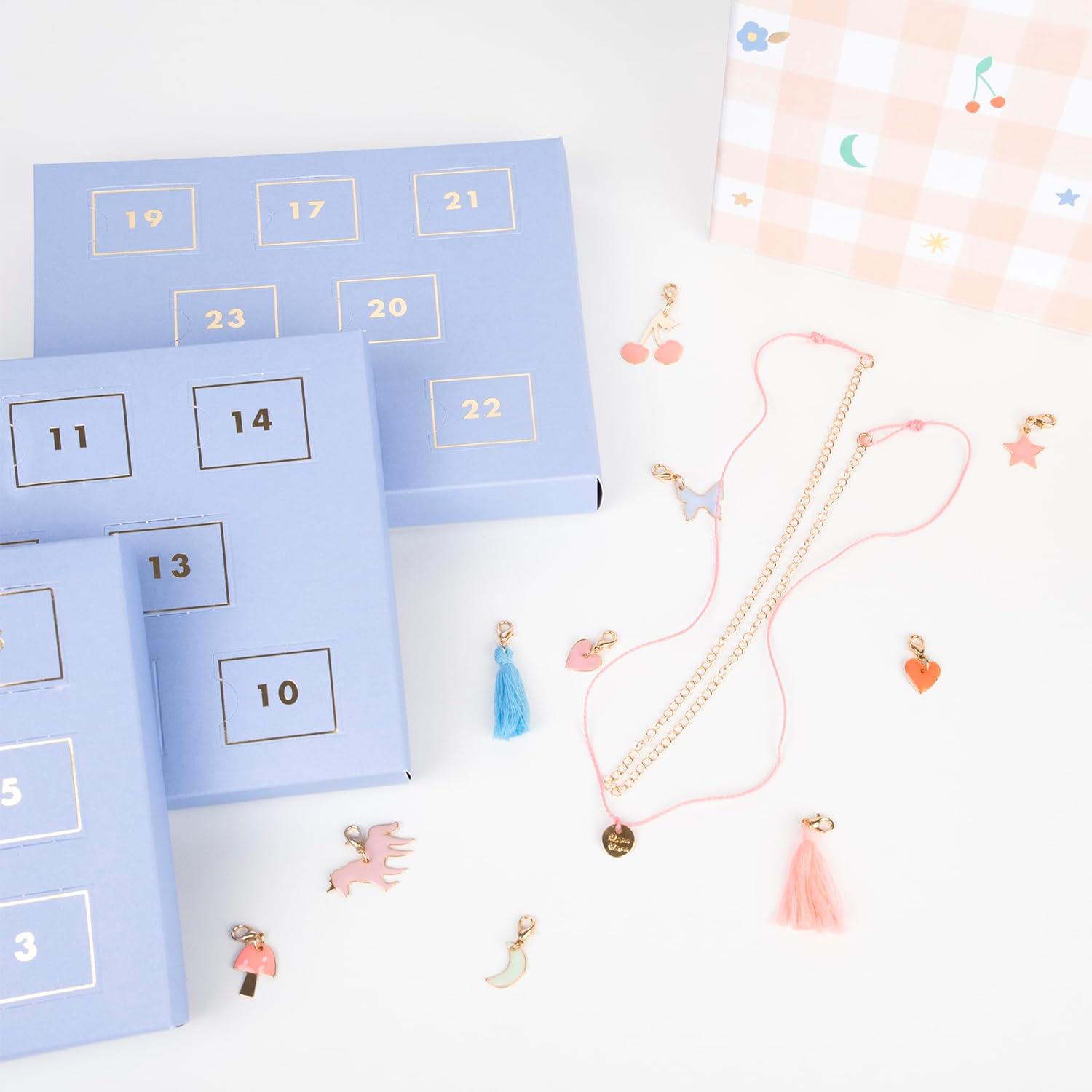 Meri Meri Advent Calendar - Enamel Charm Necklace - Little Reef and Friends