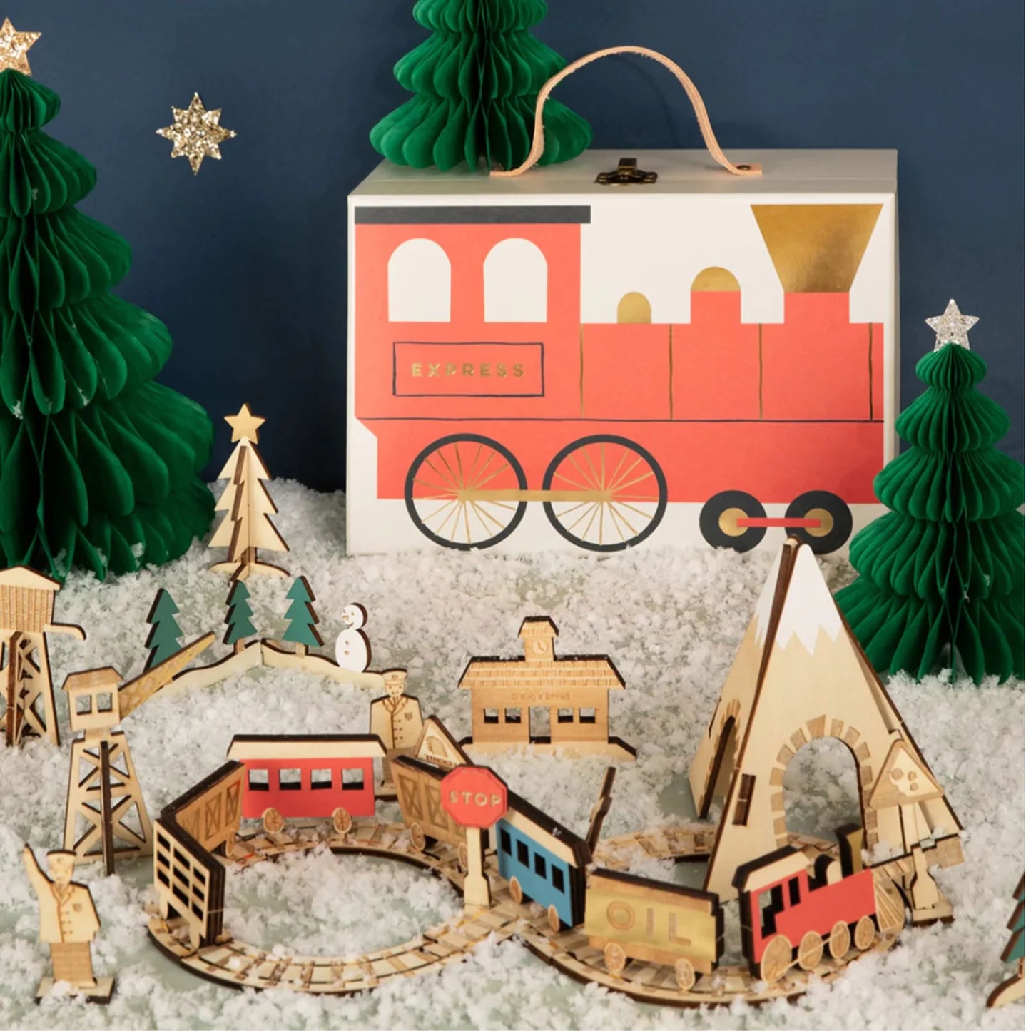 Meri Meri Advent Calendar - Railway Train - Little Reef and Friends