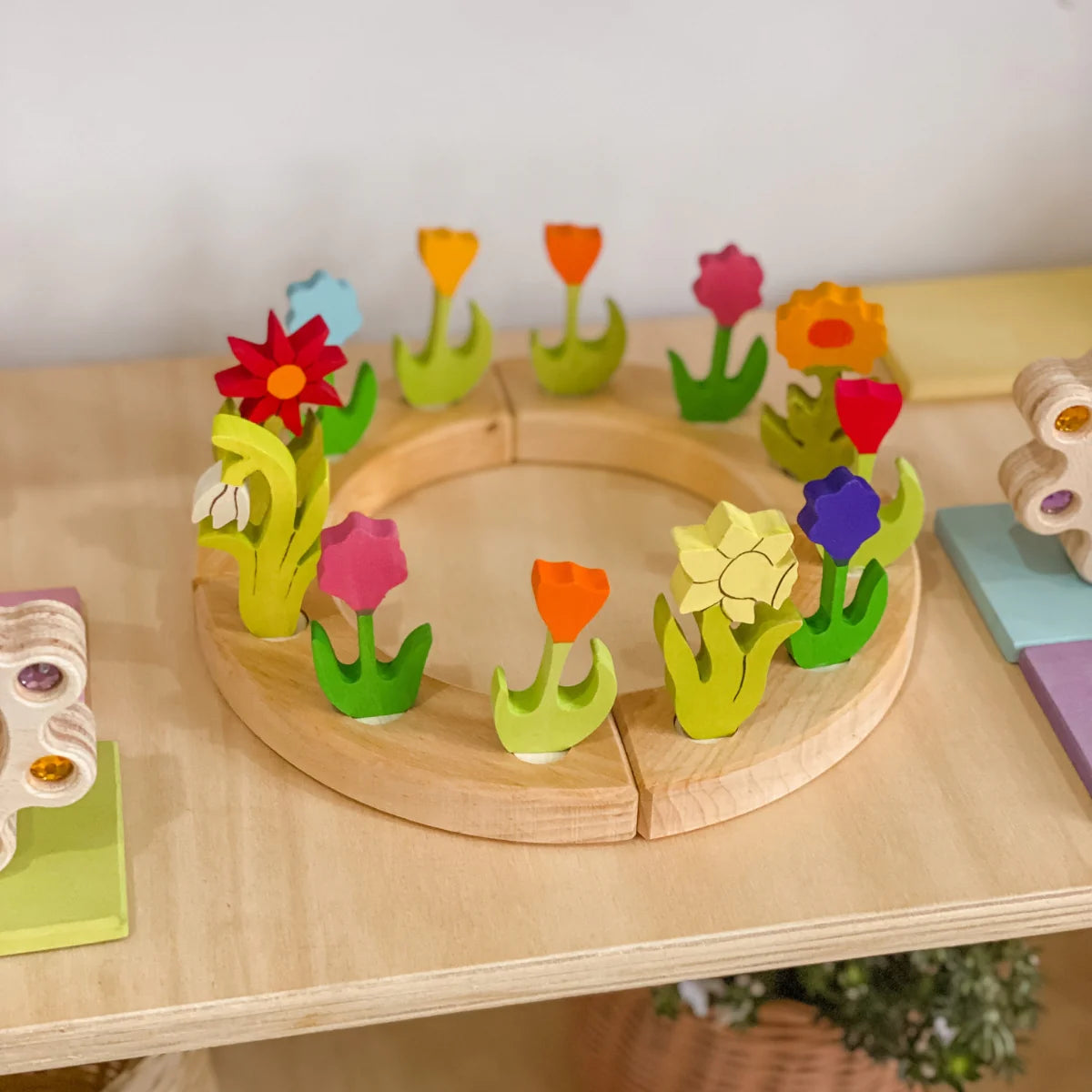 Grimm's Candle Holder Decoration - Aster Flower - Little Reef and Friends